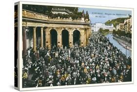 Crowd in Karlsbad, Germany-null-Stretched Canvas