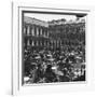 Crowd in Piazza San Marco. Tables at Cafe Florian in Foreground-Alfred Eisenstaedt-Framed Photographic Print