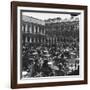 Crowd in Piazza San Marco. Tables at Cafe Florian in Foreground-Alfred Eisenstaedt-Framed Photographic Print