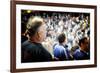 Crowd in Yankee Stadium Singing the Anthem at the Beginning of T-Sabine Jacobs-Framed Photographic Print