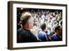 Crowd in Yankee Stadium Singing the Anthem at the Beginning of T-Sabine Jacobs-Framed Photographic Print