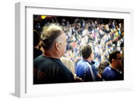 Crowd in Yankee Stadium Singing the Anthem at the Beginning of T-Sabine Jacobs-Framed Photographic Print