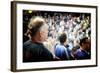 Crowd in Yankee Stadium Singing the Anthem at the Beginning of T-Sabine Jacobs-Framed Photographic Print