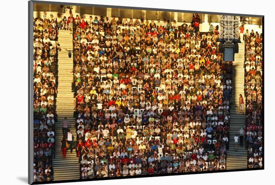 Crowd Lit by Evening Sun-Eleanor-Mounted Photographic Print