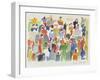 Crowd No.16-Diana Ong-Framed Giclee Print