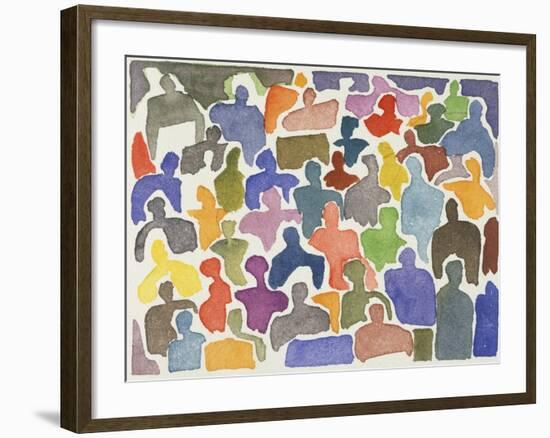 Crowd No.17-Diana Ong-Framed Giclee Print