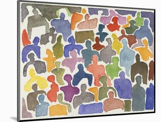 Crowd No.17-Diana Ong-Mounted Giclee Print