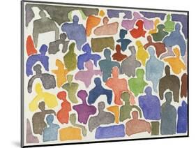 Crowd No.17-Diana Ong-Mounted Giclee Print