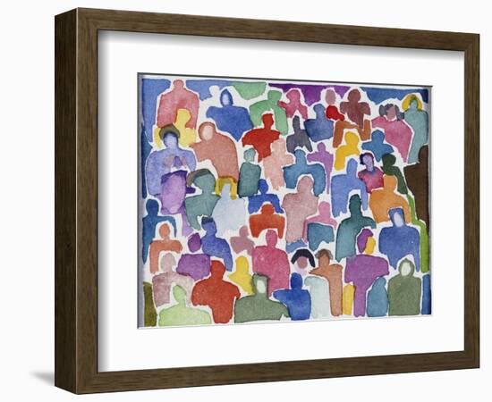 Crowd No.2-Diana Ong-Framed Giclee Print