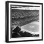 Crowd of Baseball Fans Attending Game at Ebbets Field-Ed Clark-Framed Photographic Print