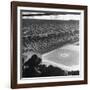 Crowd of Baseball Fans Attending Game at Ebbets Field-Ed Clark-Framed Photographic Print