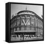 Crowd of Baseball Fans Lining Up to See Game at Ebbets Field-Ed Clark-Framed Stretched Canvas