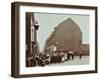 Crowd of East End Children, Red Lion Street, Wapping, London, 1904-null-Framed Photographic Print