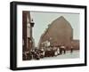 Crowd of East End Children, Red Lion Street, Wapping, London, 1904-null-Framed Photographic Print