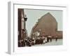 Crowd of East End Children, Red Lion Street, Wapping, London, 1904-null-Framed Photographic Print