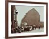 Crowd of East End Children, Red Lion Street, Wapping, London, 1904-null-Framed Photographic Print