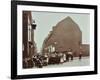 Crowd of East End Children, Red Lion Street, Wapping, London, 1904-null-Framed Photographic Print