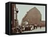 Crowd of East End Children, Red Lion Street, Wapping, London, 1904-null-Framed Stretched Canvas