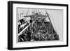 Crowd of Immigrants Standing on Deck-null-Framed Art Print