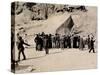 Crowd of Interested Spectators Waiting Outside the Tomb of Tutankhamun, Valley of the Kings-Harry Burton-Stretched Canvas