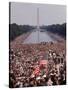 Crowd of over 200,000 Gathered Where Martin Luther King Delivered "I Have a Dream" Speech-Paul Schutzer-Stretched Canvas