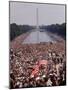 Crowd of over 200,000 Gathered Where Martin Luther King Delivered "I Have a Dream" Speech-Paul Schutzer-Mounted Photographic Print