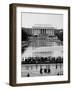 Crowd of People Attending a Civil Rights Rally at the Lincoln Memorial-John Dominis-Framed Photographic Print