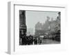 Crowd of People in the Street, Tottenham Court Road, London, 1900-null-Framed Photographic Print