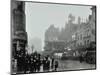 Crowd of People in the Street, Tottenham Court Road, London, 1900-null-Mounted Photographic Print