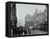 Crowd of People in the Street, Tottenham Court Road, London, 1900-null-Framed Stretched Canvas
