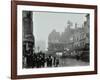 Crowd of People in the Street, Tottenham Court Road, London, 1900-null-Framed Photographic Print