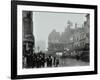 Crowd of People in the Street, Tottenham Court Road, London, 1900-null-Framed Photographic Print