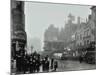 Crowd of People in the Street, Tottenham Court Road, London, 1900-null-Mounted Photographic Print