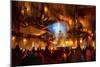 Crowd of People Praying at Holy Night,Digital Painting-Tithi Luadthong-Mounted Art Print