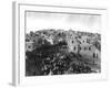 Crowd of Pilgrims in Bethlehem for Christmas Photograph - Bethlehem, Palestine-Lantern Press-Framed Art Print