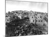 Crowd of Pilgrims in Bethlehem for Christmas Photograph - Bethlehem, Palestine-Lantern Press-Mounted Art Print