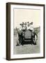 Crowd of Women in Old Car-null-Framed Art Print