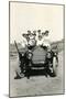 Crowd of Women in Old Car-null-Mounted Art Print