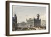 Crowd on the Street in Front of Buildings, Torun, Poland-null-Framed Giclee Print
