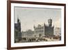 Crowd on the Street in Front of Buildings, Torun, Poland-null-Framed Giclee Print