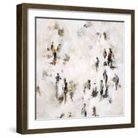 Crowd on the Street-Sydney Edmunds-Framed Giclee Print