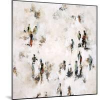Crowd on the Street-Sydney Edmunds-Mounted Giclee Print