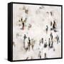 Crowd on the Street-Sydney Edmunds-Framed Stretched Canvas