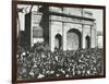 Crowd Outside the Closed East India Dock Gates, Poplar, London, 1897-null-Framed Photographic Print