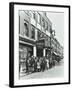 Crowd Outside the Russian Vapour Baths, Brick Lane, Stepney, London, 1904-null-Framed Premium Photographic Print