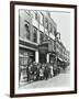 Crowd Outside the Russian Vapour Baths, Brick Lane, Stepney, London, 1904-null-Framed Photographic Print