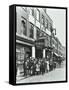 Crowd Outside the Russian Vapour Baths, Brick Lane, Stepney, London, 1904-null-Framed Stretched Canvas