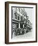 Crowd Outside the Russian Vapour Baths, Brick Lane, Stepney, London, 1904-null-Framed Photographic Print