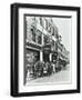 Crowd Outside the Russian Vapour Baths, Brick Lane, Stepney, London, 1904-null-Framed Photographic Print