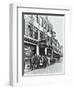 Crowd Outside the Russian Vapour Baths, Brick Lane, Stepney, London, 1904-null-Framed Photographic Print